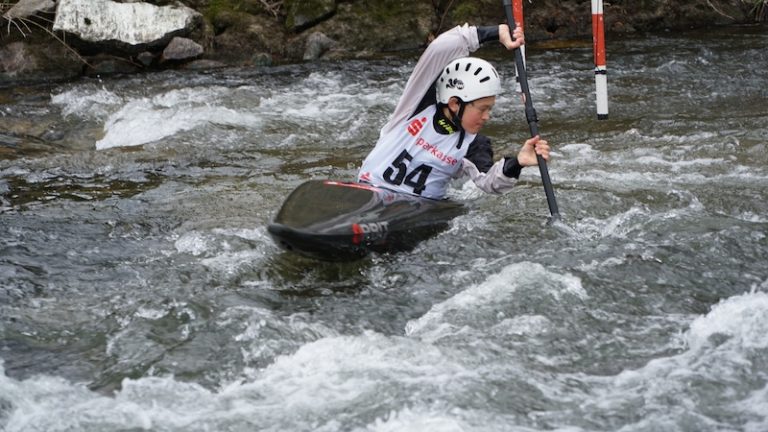 23. Elz-Kanuslalom Waldkirch mit Niedrigwasserstand